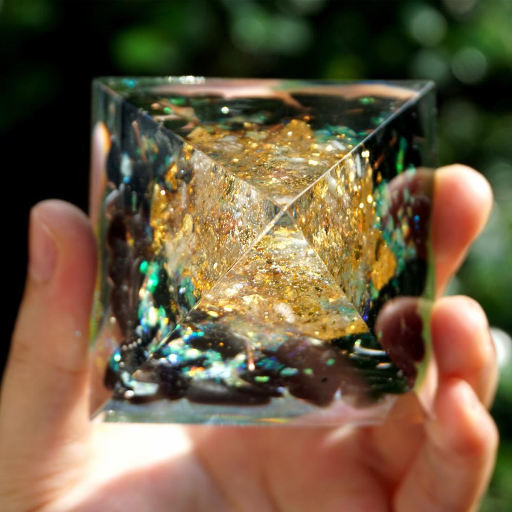 6cm Crystal Ball Chakra Pyramid Crystal Gravel - Image 4