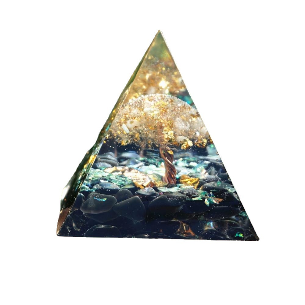 6cm Crystal Ball Chakra Pyramid Crystal Gravel - Image 5