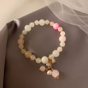 New Design Crystal Stretch Bracelet Korea Strawberry Crystal